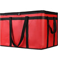 CIVJET 1-Pack Insulated Food Delivery Bag, XXX-Large Commercial Food Warmer for Delivery Drivers, Insulated Reusable Grocery Cooler/Hot Bags, Tote Bag for Shopping/Travel, Catering Bag 22x14x13, Red