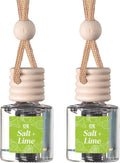 CANDECraftCo Car Air Hanging Fragrance Oil, Car Auto Freshener for Essential Oils, Scents Fragrance Aromatherapy Automobile Diffuser, Long Lasting (Salt & Lime)