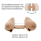 Baby Travel Pillow for Infant Car Seat, Adjustable Infant Head Neck Support, Portable Stroller Headrest Pillow for Toddler, Banana Baby Travel Headrest Pillow for Pushchair, Swings, Brown