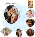 Custom Crystals Car Air Vent Clip with Photo Personalized Picture Car Air Freshener Clips Interior Car Accessories Decoration for Men Women