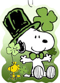Spoontiques Peanuts St. Patrick's Day Air Freshener (3pk) - Themed Car Interior Accessories & Essentials, Hanging Air Freshener for Cars & Trucks, Long-Lasting Fragrance (New Car Scent)