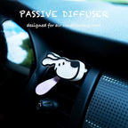 Car Diffusers for Essential Oils, Puppy Aroma Ceramic Stone Passive Diffuser, Cute Car Air Freshener Vent Clip, Gift for Dog Lovers, Unscented