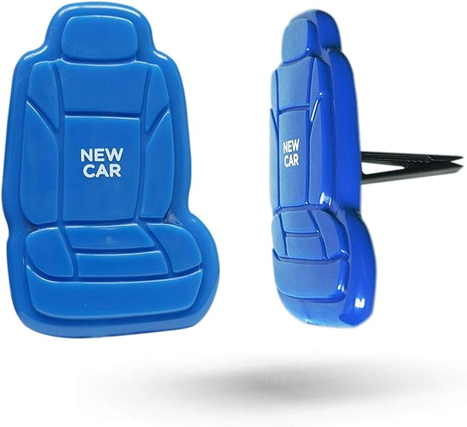 FH Group Air Freshener Vent Clips, Mini Car Seat Covers Design, (New Car Scent)-2PK