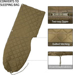 Poncho Liner Hoodie with Pocket Insulated Military Sleeping Bag Waterproof for Outdoor Camping Travel Survival Hunting Car Emergency