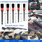 AUTODECO 41Pcs Car Cleaning Wash Kit Interior Detailing Cleaner Kit with High Power Handheld Vacuum, Collapsible Bucket, Windshield Tool, Snow Shovel, Tire Brush, Complete Car Care Tools, Black