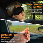 Travel Pillow - Hooded Neck Pillow Airplane Memory Foam Filling for Plane, Office, Cars Sleeping, Road Trip, Long Flights, Portable Plane Accessories, Includes Eye Mask & Earplugs (Pink)