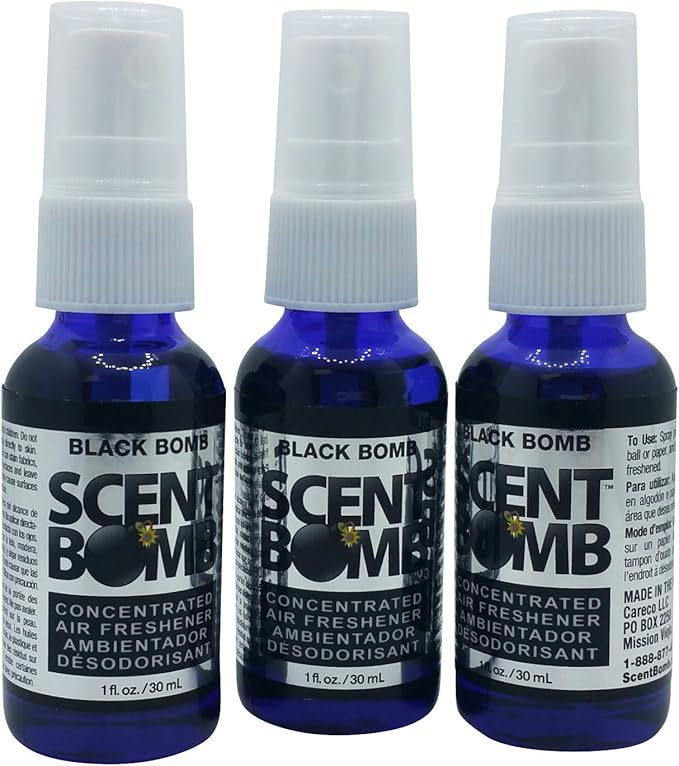 Super Strong Scent Bomb Car Home Air Freshener Highly Concentrated 1oz (4 Assorted Scents (Random))
