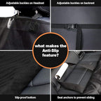 AsFrost Dog Car Seat Cover for Cars SUVs Trucks, Thicked 600D Oxford Heavy Duty Waterproof Front Car Seat Covers for Dogs Durable Nonslip Padded Pet Car Seat Protector with Side Flaps, 2 Pack