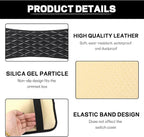 Car Center Console Cushion Pad, 12.72"×7.52" Leather Waterproof Auto Armrest Seat Box Protector, Car Center Console Cover, Universal Interior Decor Car Accessories for SUV Truck (White)