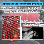 Bling Car Center Console Cover, Crystal Rhinestone Vehicle Armrest Cover Cushion with 2 Storage Bags for Women Girls, Diamond Auto Storage Box Protector Pad, Universal Fit (Red)