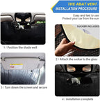 xigua Three Birds Car Windshield Sunshade Foldable Front Window Sun Visor Protector for Car,SUV,Truck - Keep Vehicle Cool,55 x 27.6 Inch