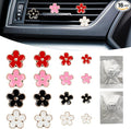 16PCS Daisy Flower Car Air Vent Clips with Fragrance Pads - Cute Girly Car Accessories, Refillable Air Fresheners, Multi-Size Decorative Vent Clips for Women