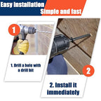 Tandefio 50 Pack 3/8''x 4'' Ceramic Black Lag Screw Kit with Washers Hex Lag Bolts Wood Screws Heavy Duty Ruspert Coating Hot Dip Galvanized Double Layer for Wood Decks Fences