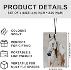 Trendy Western Cowgirl Car Air Freshener 4 Pcs, Retro Horse Cowgirl Boots Bow Hanging Air Freshener for Cars Closet Drawer Books Bathroom Office, Girly Car Accessories Mirror Decor for Women
