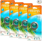 Armor All Car Air Freshener and Purifier - Odor Eliminator for Cars & Truck, Freshfx Island Oasis, 0.08 Fl Oz Vent Clip, Pack of 4, 18551-4PK