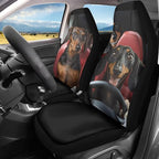 Dachshund Driver Car Seat Cover Front Seats Only,Lightweight Driver Seat Cover All Season Bucket Seat Covers for Cars Trucks and SUVs
