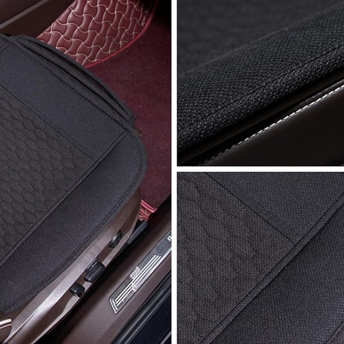 Linen Car Seat Covers,Cooling Bottom Seat Covers for Cars,Universal Car Seat Pad Cushion Breathable,Ventilated Only 1Pc Front Seat