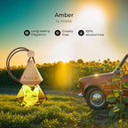 Car Air Freshener 8ml | Perfume Style Freshener Inspired by J.P.G Le male elixir Fragrance | Natural Essential Oil Glass Bottle with Wooden Diffuser | Lasts Up to 60 Days