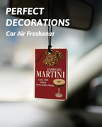 Trendy Red Leopard Print Car Air Freshener 4 Pcs, Funky Girly Cheetah Print Lucky 8 Ball Star Hanging Air Freshener for Cars Closet Drawer Books, Leopard Car Accessories Mirror Decor for Women