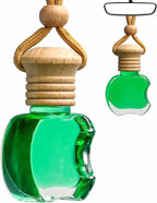 Kabod Bamboo Car Air Freshener | Hanging Essential Oil Diffuser | Natural Odor Eliminator | Long-Lasting Fragrance | 10 ml