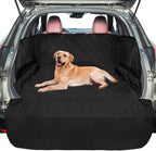 F-color SUV Cargo Liner for Dogs - Waterproof Pet Cargo Liner with Side Flaps, Comfort Dog Cargo Cover with Bumper Flap, Scrachproof Non-Slip for Large SUVs Sedans Trunks Vans, Black