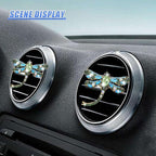 2PCS Bling Dragonfly Car Air Vent Clips, Crystal Rhinestone Car Air Conditioning Outlet Clip, Universal Cute Vehicle Interior Diffuser Decoration Accessories for Women(Green)