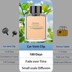 Smart Car Air Freshener Refill, 100 ML Car Diffuser Perfume, Lasts 4-6 months, Made with Natural Plant Extracts, French Imported Fragrance - Jasmine