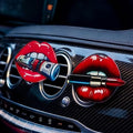 Car Air Vent Clips，Car Air Fresheners Vent Clips Car Diffuser Vent Clip，Car Decoration Cute Car Interior Decor，Car Accessories for Women (2 Pcs lips)