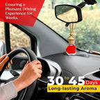 Kabod Flowers Car Air Freshener | Hanging Essential Oil Diffuser | Natural Odor Eliminator | Long-Lasting Fragrance | 10 ml