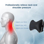 Inflatable Car Neck Pillow - 2 Pack Soft Headrest Car Pillow for Driving Seat with Adjustable Strap, Comfortable Ergonomic Design Neck Support and Breathable Washable Cover