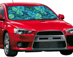 Tropical Leaves Car Windshield Sunshade Front Window Sun Visor Protector Foldable Shield Cover for Truck SUV