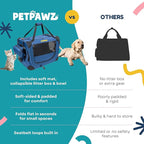 Soft Pet Carrier & Dog Carrier with Travel Litter Box & Collapsible Bowl 24x17x17 – Large Cat Carrier & Small Dog Crate for Car, Vet Visits, Home & Traveling