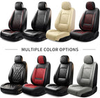 Fit RLX Car Seat Covers for Acura RLX 2013-2020 - Premium Leather, Waterproof, All-Weather, Airbag Compatible, Anti-Slip, Breathable, Easy Install, Seat Protectors, Full Set, Black