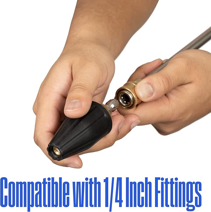 Westinghouse Pressure Washer Turbo Nozzle Attachment - 3600 Max PSI, 1/4” Connector - for Gas and Electric Pressure Washers