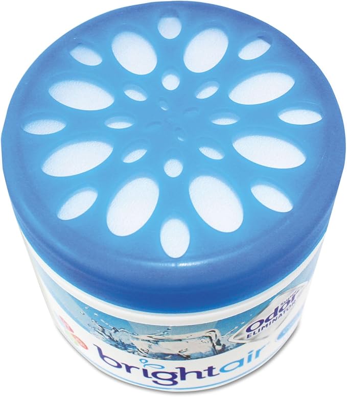 Bright Air 900090 Solid Air Freshener and Odor Eliminator, Cool and Clean Scent, Blue, 14 Ounces