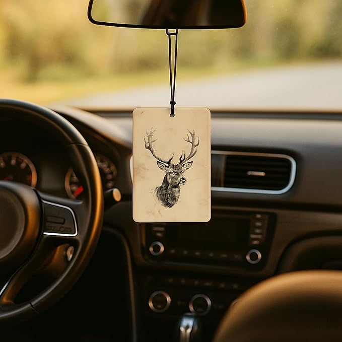 Vintage Duck deer dog Car Air Freshener 4 Pcs,Mallard Duck Lover Gifts Car Accessories for Women Men,Rustic Farmhouse Farm Animal Air Freshener Hanging for Cars Books Closet Drawer