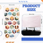 2 Pack Car Seat Towel Covers with Storage Bag 63 x 32 Inch Athletic Running Towel Seat Sweat Washable Non Slip Cover Gift for Car Outdoor Sport Activities (Multi National Parks)