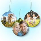 Custom Air Freshener with Picture, Personalized Car Air Freshener, Customized Double Sided Photo Air Fresheners, for Car, Wardrobe, Bathroom, Christmas Hanging Ornaments (Round)