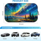 Car Windshield Sunshade | Innovative No-Light-Pass Technology for Maximum Protection | Foldable Sun Shade