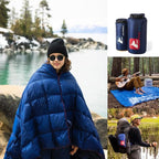 Horizon Hound Puffy Down Camping Blanket - Outdoor Travel Quilt | Sustainable, Insulated, Lightweight & Warm Gear for Sleep, Camping, Stadium, Hiking & Festivals | Water Resistant, Packable & Compact
