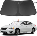 Windshield Sun Shade Custom Fit for 2013-2018 Nissan Altima Sedan Accessories Foldable Sunshade Sun Blocker Protect Car from Sun Rays & Heat Damage Keep Car Cooler