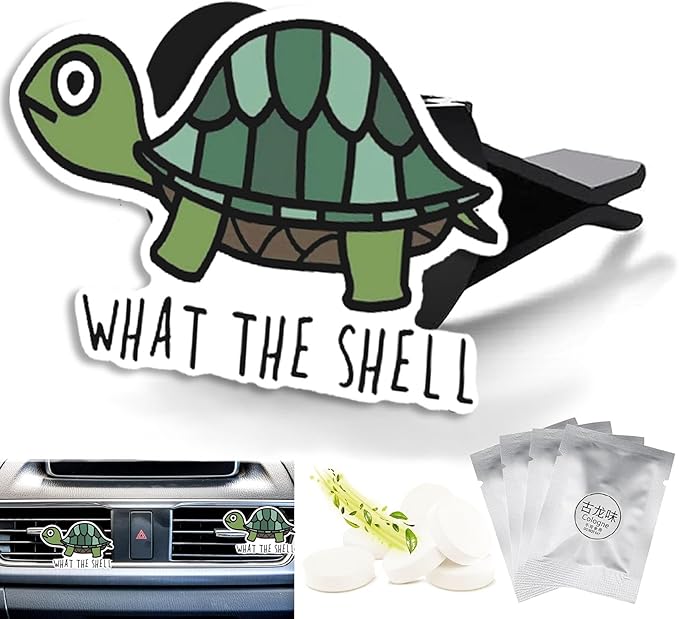 Cute Car Air Freshener Clips Sea Turtle Car Vent Clips Turtle Cars Scents Cologne Air Conditioner Clip Auto Vent Interior Decoration Cars Accessories Turtles Gifts for Men Women,Friends
