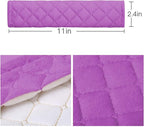 4 Pack Universal Car Seat Belt Pads, Adult Seat Belt Shoulder Strap Covers Harness Pad for Car/Bag,Soft Comfort Helps Protect You Neck Shoulder from The Seat Belt Rubbing (4pack-Purple)