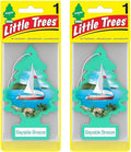 LITTLE TREES Car Freshener C15-U2P20621 Little Trees Bayside Breeze Scent - Pack of 2
