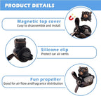 Car Air Freshener Cute Cartoon Bear Pilot Car Diffuser Rotating Propeller Automotive Air Outlet Fan Creative Car Perfume Decoration Cool Car Accessories Comes with 4 Fragrant Tablets