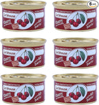 7F Car Air Freshener, Set of 6 Cans for Home and Car, Deodorizer Diffuser Air Freshener, Cherry
