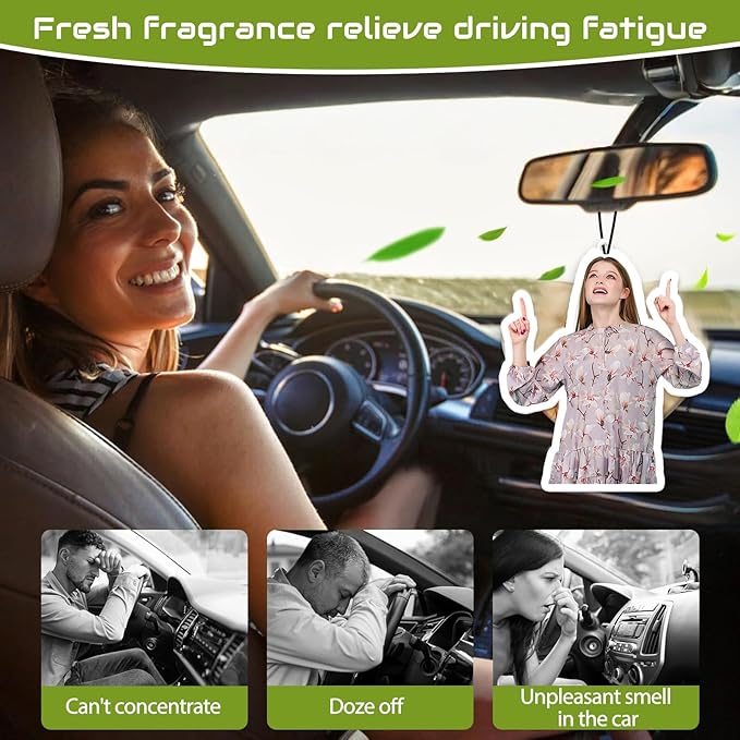 Custom Air Fresheners with Picture, Personalized Air Freshener for Cars, Customized Photo Gift with Scents for Family and Lovers