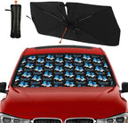 Socira Funny Six Seven Car Windshield Sunshade Umbrella Foldable Umbrella Sun Shade Windshield Cover Sunshade Car Accessories Blocks Uv Rays Keeps Cool (57" X 30")