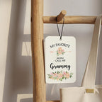 Grammy Grandma Gifts Car Air Freshener Hanging 3 Pack, My Favorite People Call Me Car Accessories Gifts for Grandma Christmas Women,Rustic Floral Scent Card Lavender for Closet Bathroom Decor