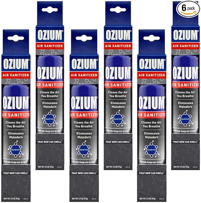 Ozium Air Sanitizer 3.5 oz Spray, That New Car Smell (6)